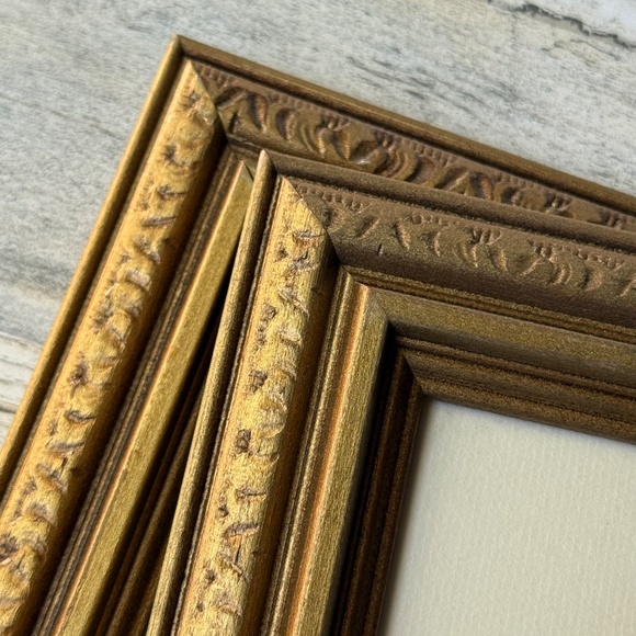 Vintage Gold Framed Neoclassical Rococo Cherub Allegory Art Prints (Set of 2) - Picture 4 of 10